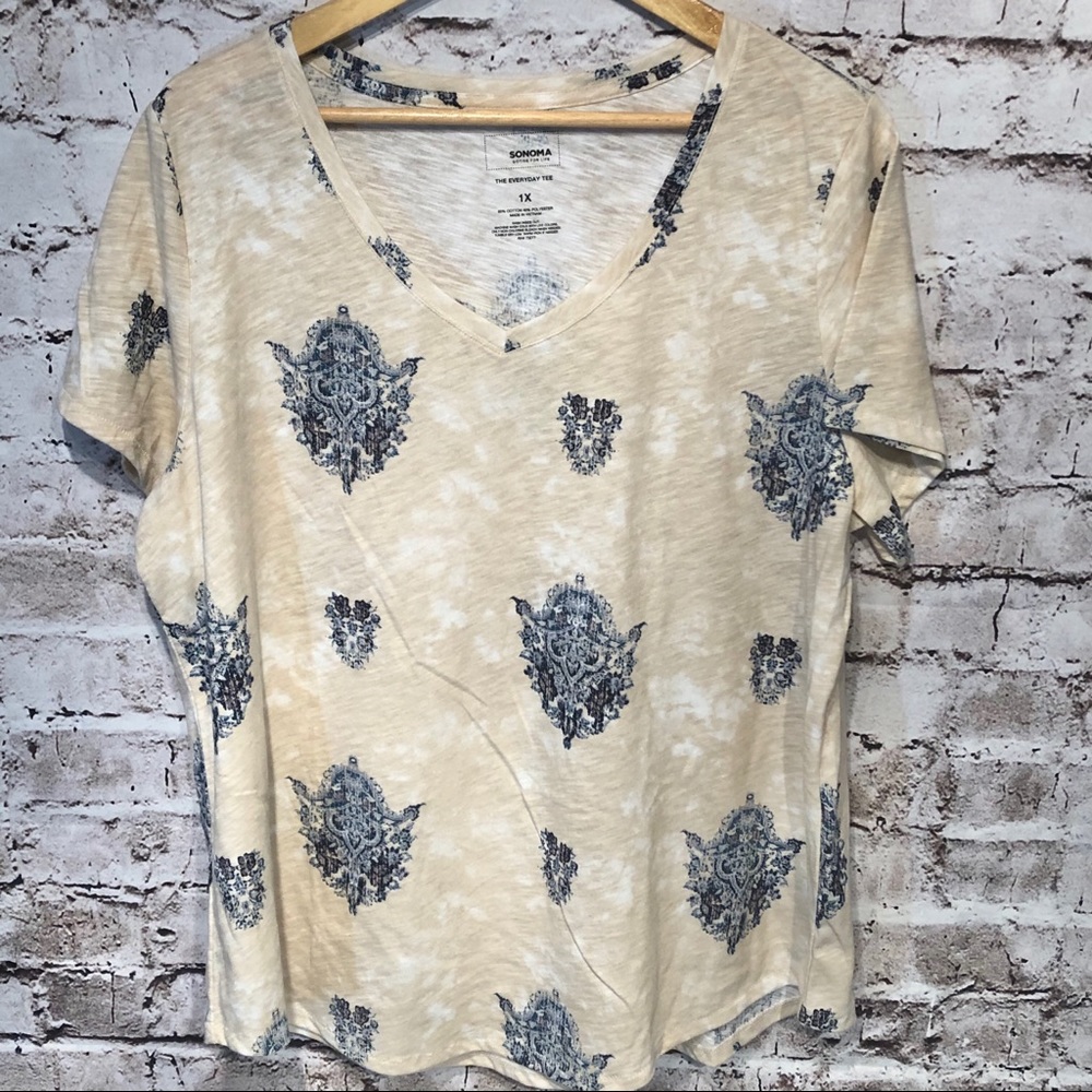Women’s Sonoma Symmetry Pattern T-Shirt, Relax Fit